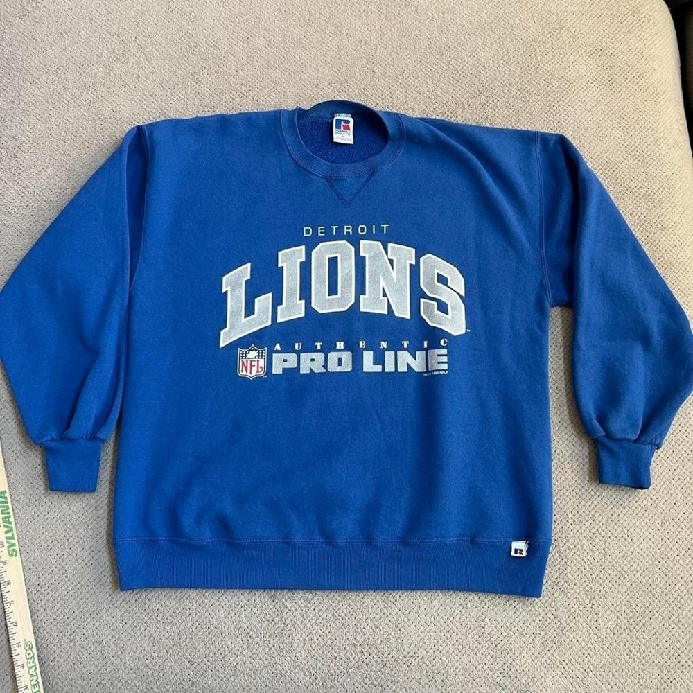 Vintage 1990s Detroit lions sweatshirt ‎ XL  Russell athletic